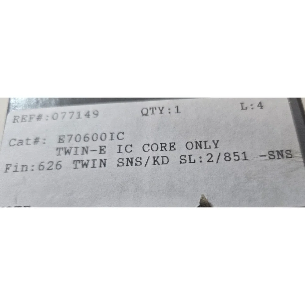 Assa E70600ic Twin E Ic Core-only Fin 626 Twin Sns/ Kd Sl 2/851